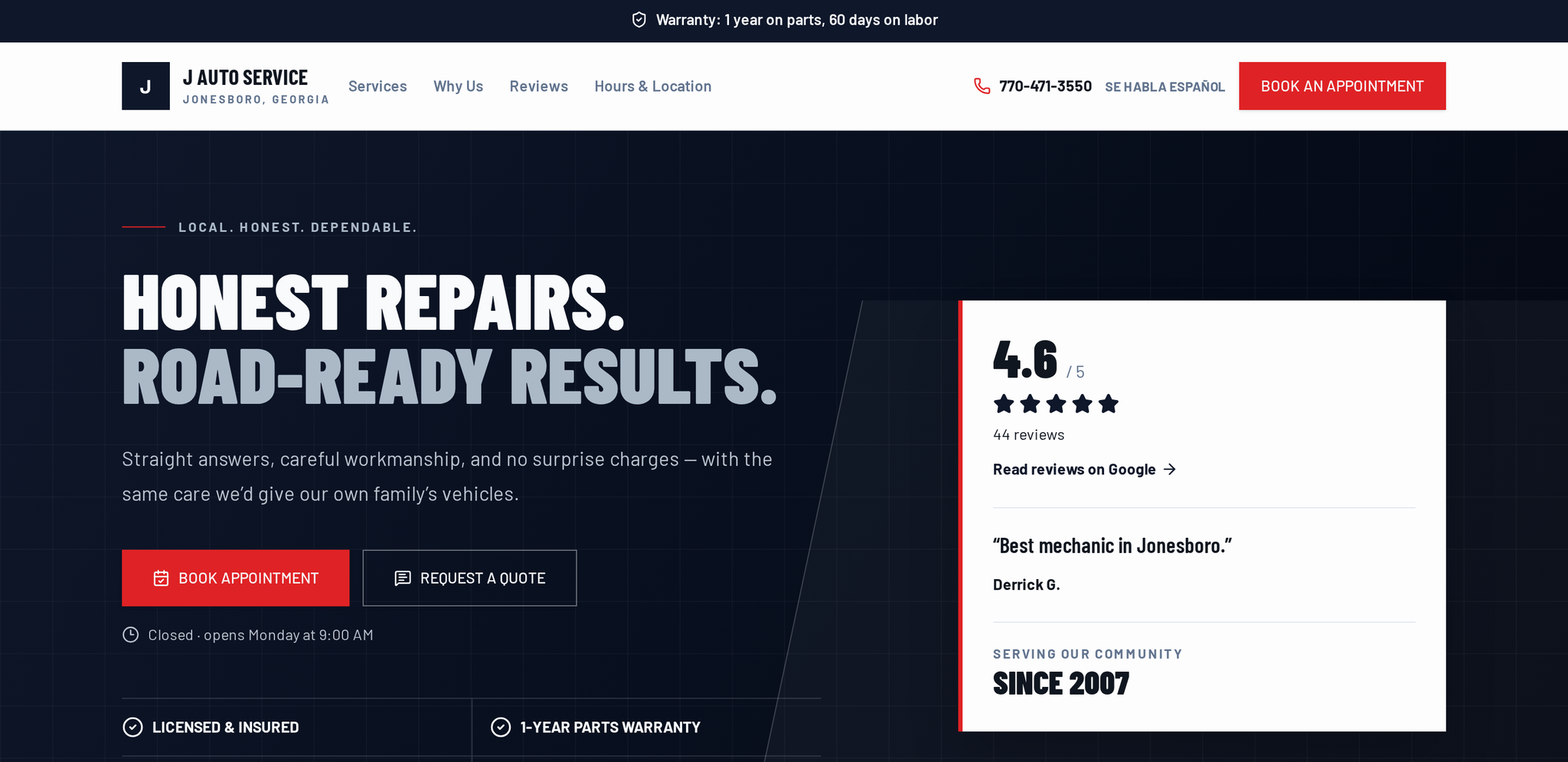 J Auto Service screenshot